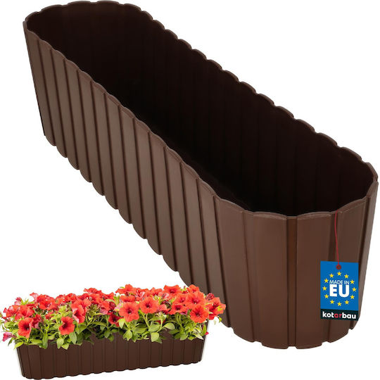 Kotarbau Kotarbau Kunststoff Blumenkasten Rustikales Braun 13 cm