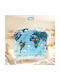 Ango Kids World Single-Light Kids Ceiling Light Hanging Made of Plastic 15W with E27 Base Blue 33x25cm