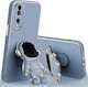 Husă Telefon 2în1 Flippy Compatibil Huawei P60 Pro Husă TPU Inclusă Stand Tip Astronaut Protecție Cameră Albastră