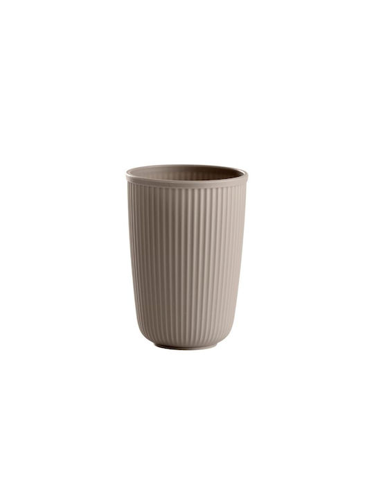 Day & Night Set of Plastic Water Glasses in Beige Colour 300ml 4 Pieces