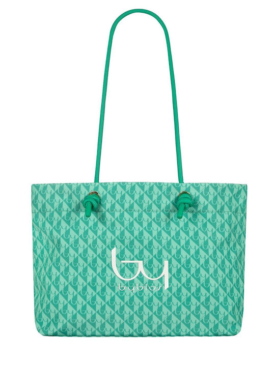 Fabric Women's Shoulder Bag Green