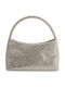 Fabric Women's Shoulder Bag Silver