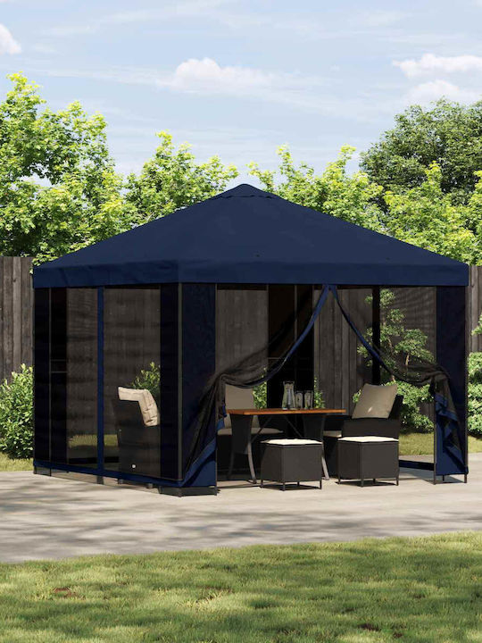 vidaXL Garten Gazebo Blau 3x3m