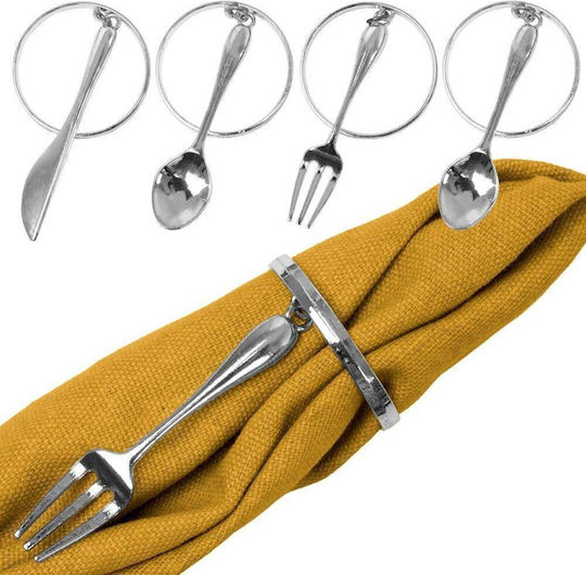 Vilde Serviettenhalter Metallisch Silber 4x4cm Vilde Serviettenhalter Metallisch Silber 4x4cm