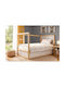 Dimcol Single Cotton Sheet Set Giraffe 599 White-orange 160x240cm 2pcs