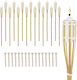 Set 16 Relaxdays 90 Cm Bamboo Garden Torches Atmospheric Lighting