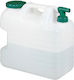 Relaxdays Butoi Cu Robinet 20 L Alb Verde Închis 37x19.5x36.5 Cm