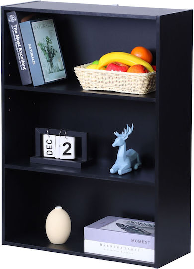 Bibliotecă Neagră 60x24x82 cm
