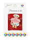 Alista Home Mehrfarbige Stoffbrosche aus Stoff