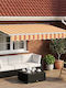 vidaXL Terrasse Markise Weiß x