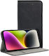Techwave Book Leather / Silicone Black (Motorola Edge 50 Neo / Edge 60 Neo)