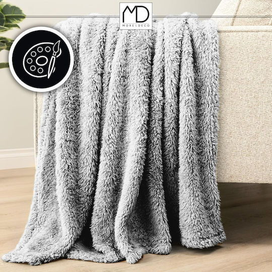 Sherpa Διπλή 200x220εκ. Gray Melange