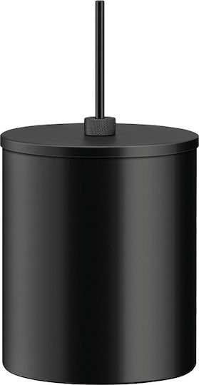 Sanco 190025-M116 Metallischer Badezimmer Behälter 5lt Schwarz