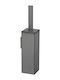 Sanco 91572-M118 Metallische Toilettenbürste Badezimmer Grau