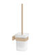 Sanco Glass Bathroom Toilet Brush Brown