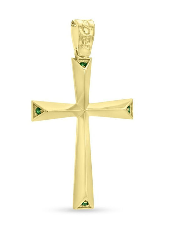Fa Cad'oro Women's Gold Cross 9K Without Chain ST1509