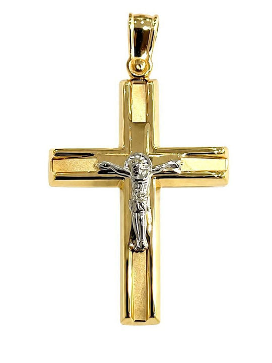 Paraxenies Gold Cross 14K with Crucified without Chain