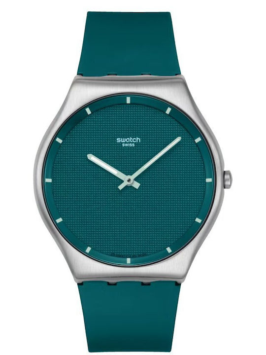 Swatch Ceas Bărbătesc cu Baterie cu Brățară Metalică Verde