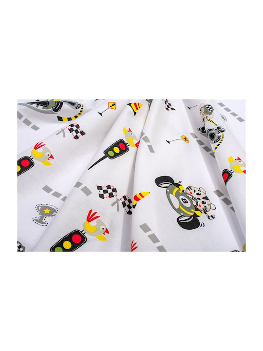 Dimcol Animal Grand Prix 590 Σελτεδάκι Χασέ Λευκό 80x80εκ.