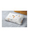 Dimcol Giraffe 599 Kids Pillowcase Made of 100% Cotton 50x70cm White-Orange