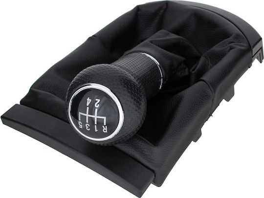 Seat Cordoba Ii 02-09 Black Gear Shift Knob + Gaiter Frame 5 Speeds