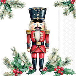 Christmas Decoupage Napkin 1 Piece Nutcracker