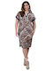 Summer Midi Dress for Wedding - Christening Blue