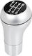 Bmw E39 E46 E53 E60 E61 E81 E82 E83 E85 E87 E90 E91 E92 E93 Gear Shift Knob Silver+chrome 6 Speed