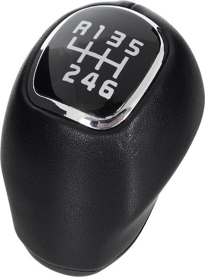 Kia Sportage Iii 09-15 Black Leather 6 Speed Gear Shift Knob
