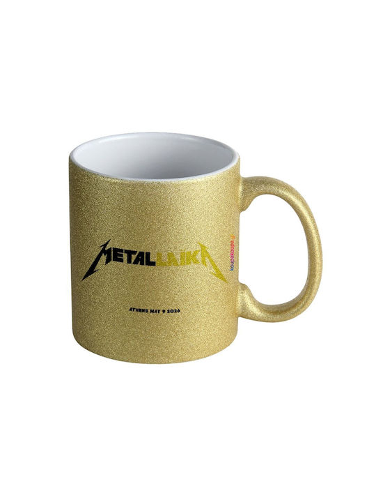 Koupakoupa Metallic Mug Ceramic Gold 330ml KP_3...