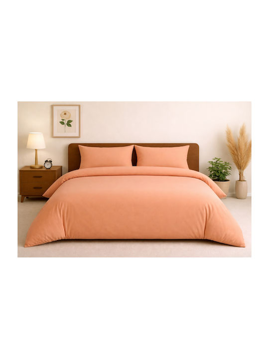Glossier Set Coverlets Double Cotton Orange 220...