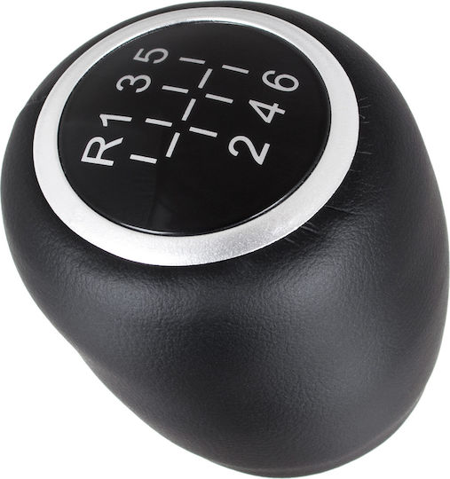 Opel Vectra C Fl 05-08 Gear Shift Knob 6 Speed Black Eco Leather
