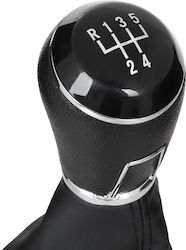 Vw Polo V 6r 2009 Black Gear Shift Knob + Gaiter Chrome Frame 5 Speeds Vw Polo V 6r 2009 Black Gear Shift Knob + Gaiter Chrome Frame 5 Speeds