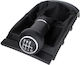 Seat Ibiza Iii 02-09 Black Gear Shift Knob + Gaiter Frame 6 Speeds
