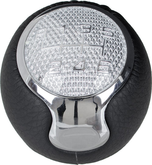 Alfa Romeo Mito 2008 Black Eco Leather + Chrome 6 Speed Gear Shift Knob