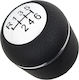 Alfa Romeo Spider 05-11 Gear Shift Knob Black + Silver 6 Speeds