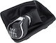 Seat Leon Iii 12-17 Black Eco Leather Gear Shift Knob + Gaiter Frame 6 Gears