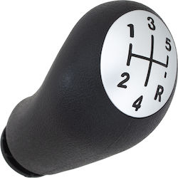 Renault Laguna Ii 01-07 Gear Shift Knob 5 Speeds Black + Silver