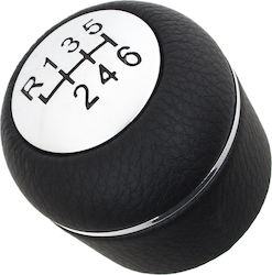 Alfa Romeo 159 05-11 Gear Shift Knob Black + Silver 6 Speeds