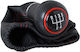 Audi A3 8l 96-03 Black Gear Shift Knob + Black Gaiters Red Thread Red Ring 5 Speed