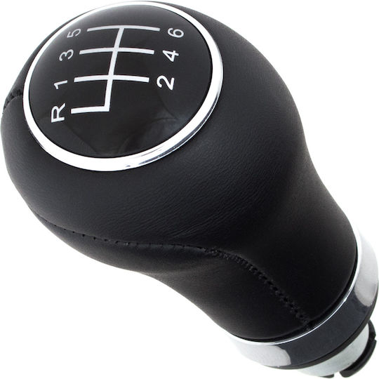 Audi A1 A2 A3 A4 A5 A6 Q3 Q5 Gear Shift Knob Black + Chrome 6 Speed