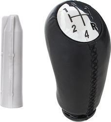 Renault Modus Gear Shift Knob 5 Speeds Black Leather + Chrome + Adapter Shift Lever Knob Adapter 2 Pcs Set Renault Modus Gear Shift Knob 5 Speeds Black Leather + Chrome + Adapter Shift Lever Knob Adapter 2 Pcs Set