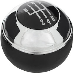 Mini R50 00-06 Gear Shift Knob Black + Chrome 6 Speed