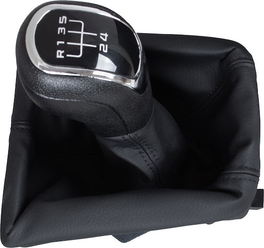 Skoda Octavia Ii 09-12 Gear Shift Knob + Gaiter Frame 5 Speeds