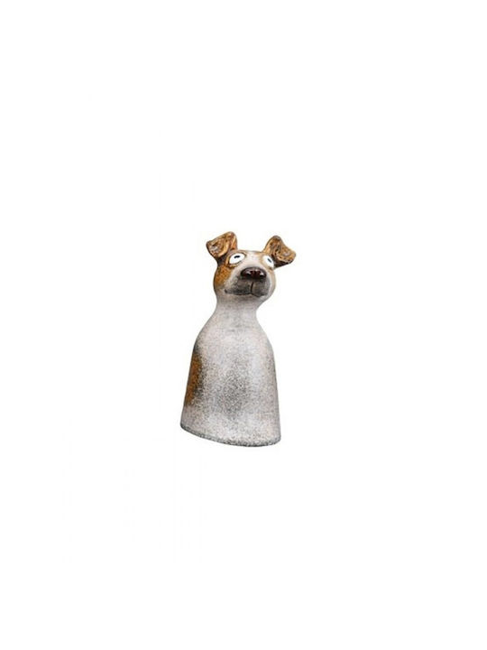 Interni Oggi Decorative Dog Figurine Made of Ceramic Material 11x8x18cm