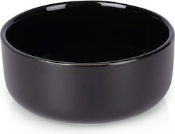 Siaki Collection Round Black Ceramic Ice Cream Serving Bowl with Diameter 9cm