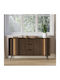 Bufet Amaro Din Lemn Cu Sertare Nuc 153.5x40x82.6cm