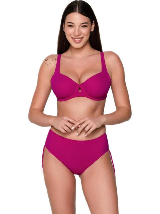 Luna Bikini Slip High Waist Blue Sense