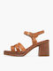 Damen Sandalen Aus Leder Goldene