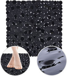Vilde Vilde Antislip Dusche mit Saugnäpfen Schwarz 51x51cm Vilde Vilde Antislip Dusche mit Saugnäpfen Schwarz 51x51cm